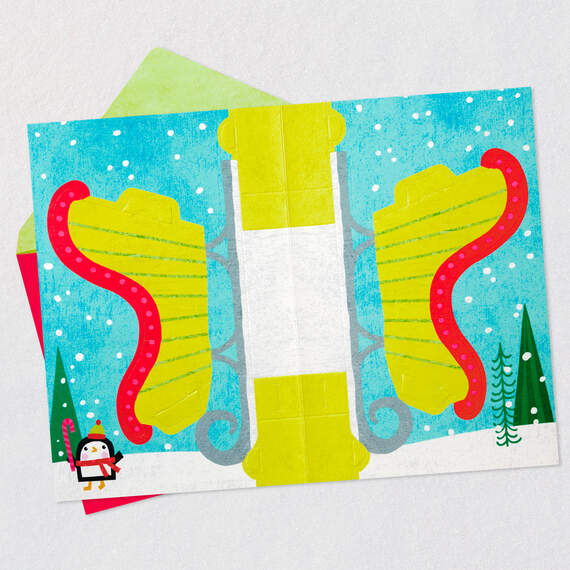 Santa Christmas Card With Build Your Own Sleigh Activity and Stickers, , large image number 4