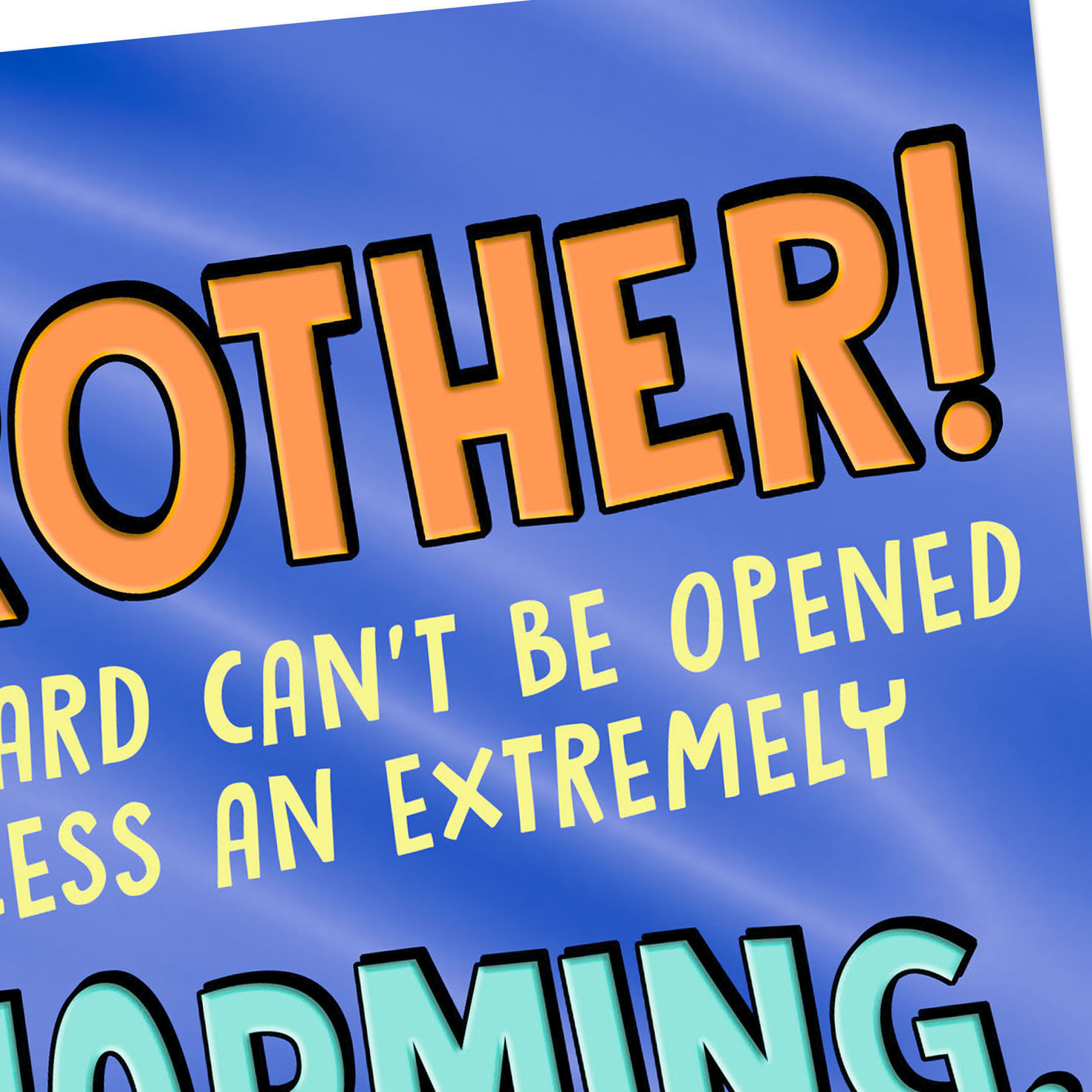 Fun Fonts Lettering Birthday Card for Brother Card Front Detail image number 4