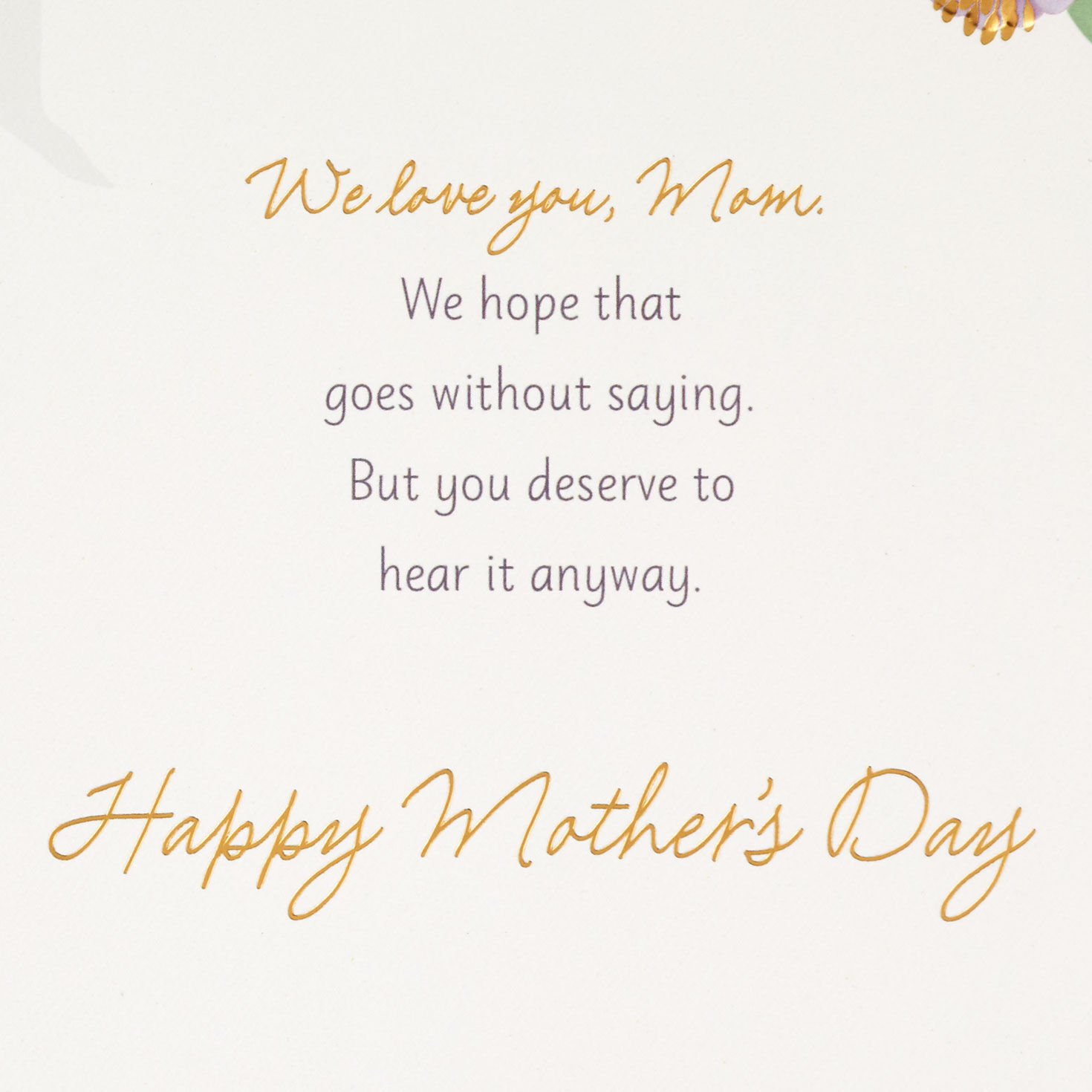 Fruit and Flowers Mom Mother's Day Card From All sentiment image number 3