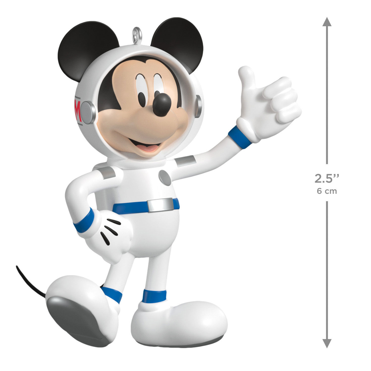Astronaut Mickey Keepsake Ornament measurement image number 3