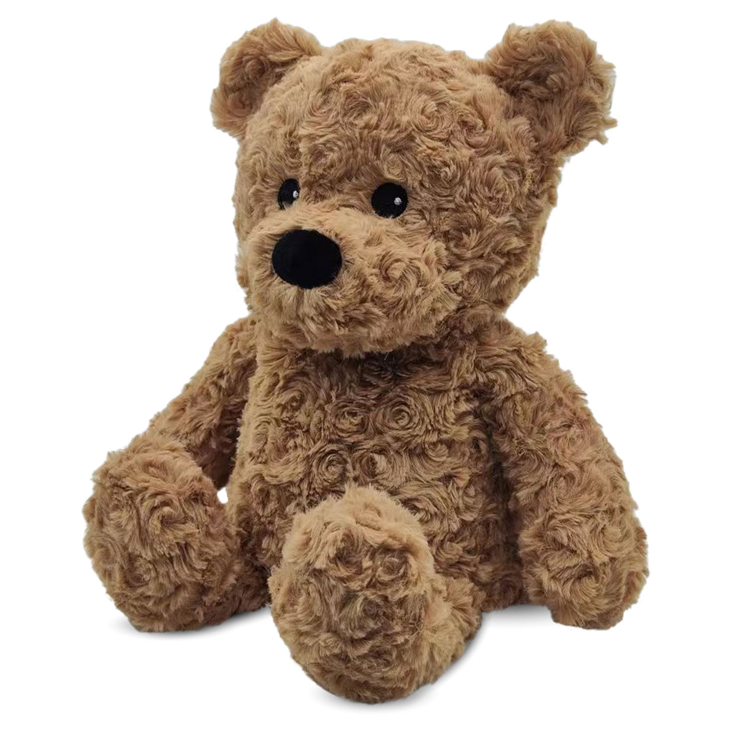 Intelex Warmies Brown Curly Bear Scented Stuffed Animal, 13"