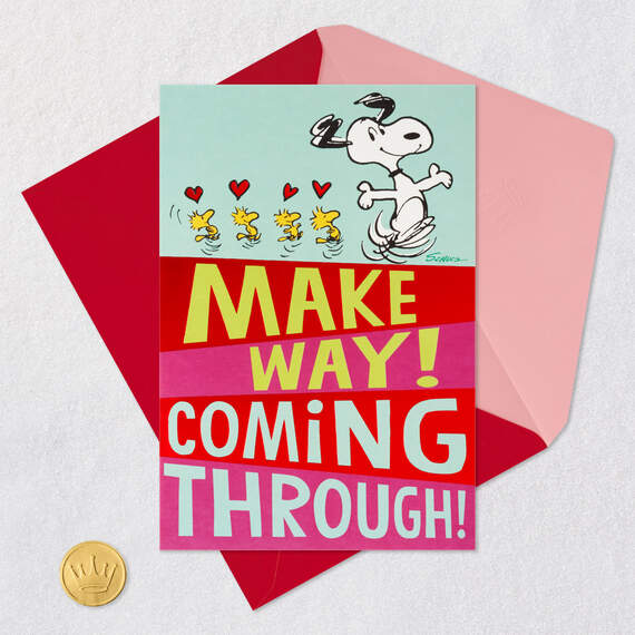 Peanuts® Snoopy and Woodstock Hugs and Kisses Funny Pop-Up Valentine's Day Card, , large image number 5