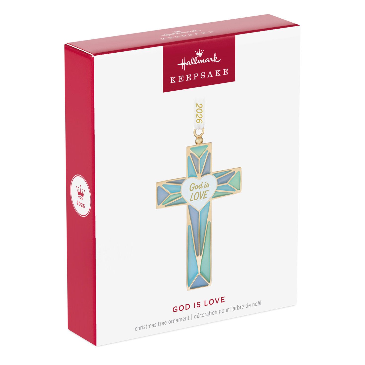 Stained Glass Cross Keepsake Ornament package front image number 7
