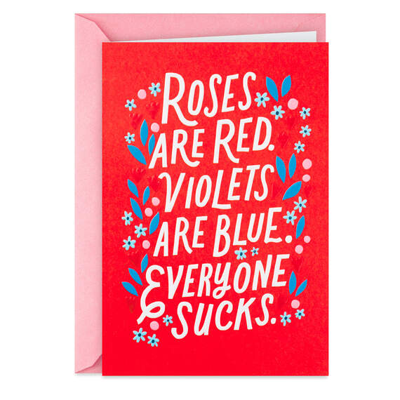 Roses Are Red Funny Valentine's Day Card, , large image number 1
