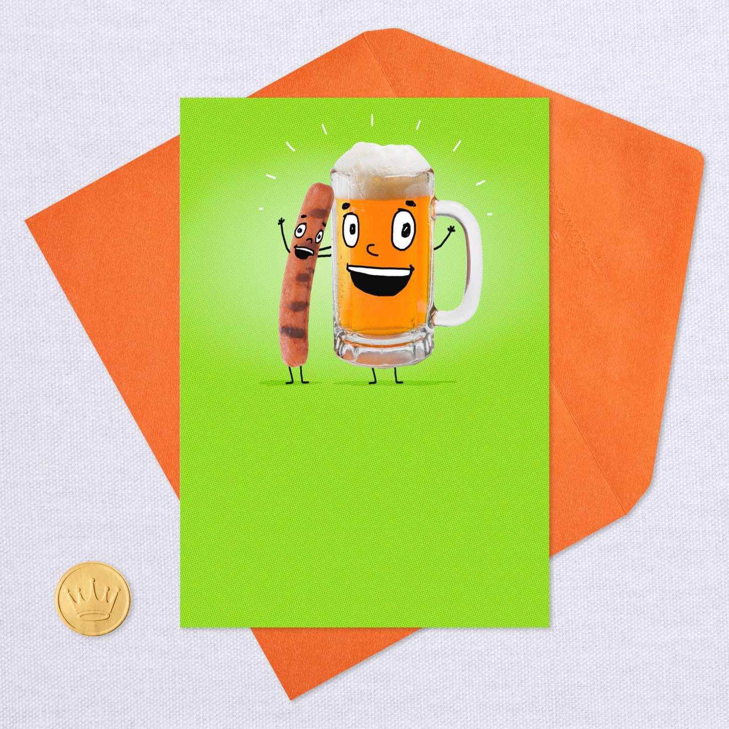 Frank and Stein Funny Halloween Card, , large image number 5