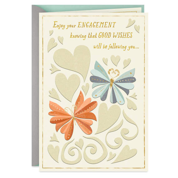 Good Wishes for Always Engagement Card, , large image number 1