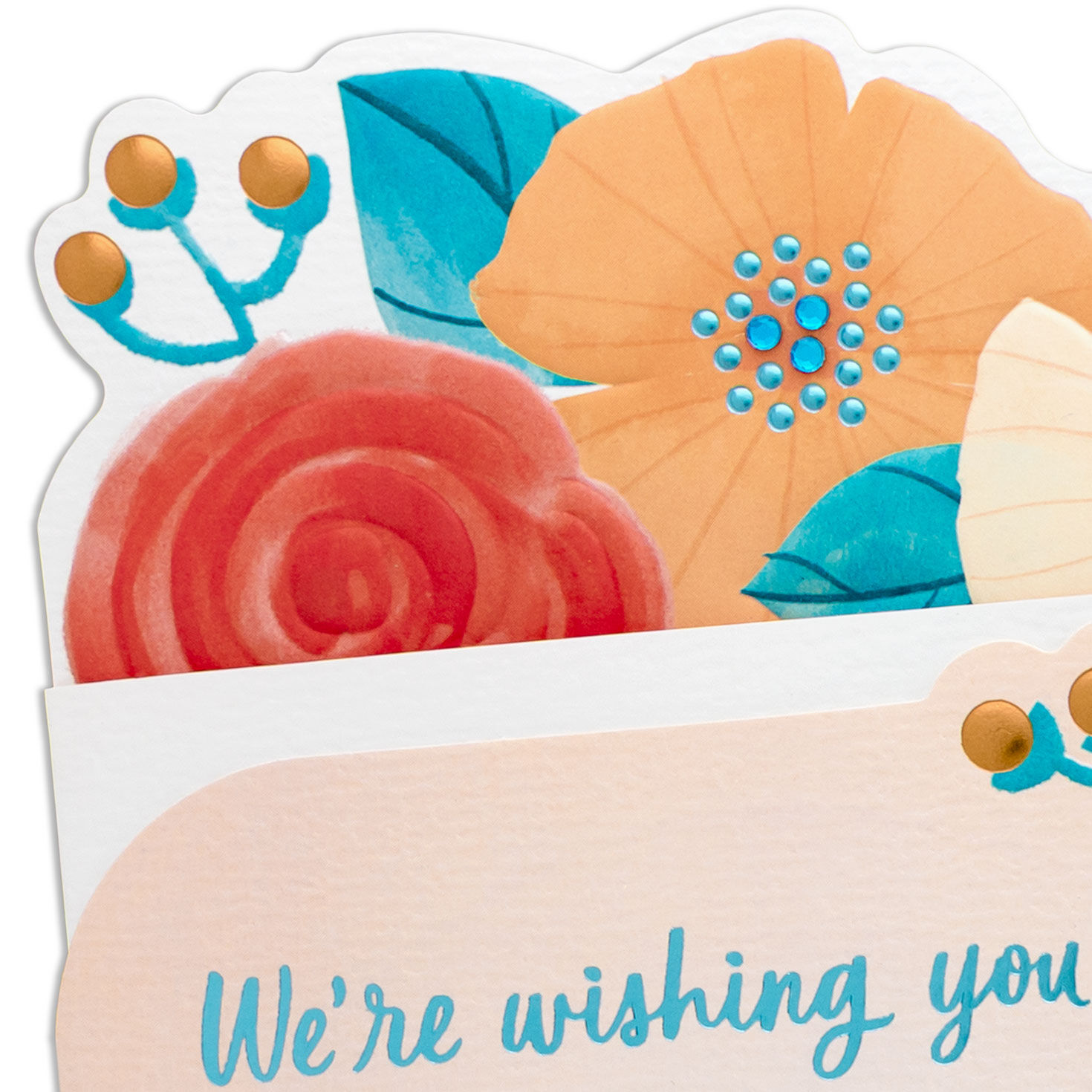 Sparkly Flowers Mother's Day Card From All Card Front Detail image number 5