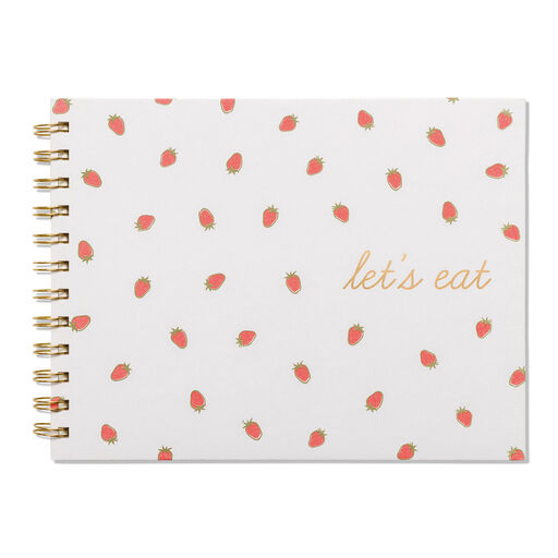DesignWorks Ink Strawberries Meal Planner With Grocery Checklists, 