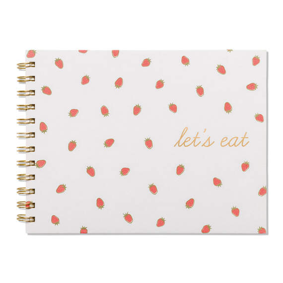 DesignWorks Ink Strawberries Meal Planner With Grocery Checklists