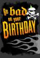 Flame and Skulls Musical Birthday Card, , large image number 1