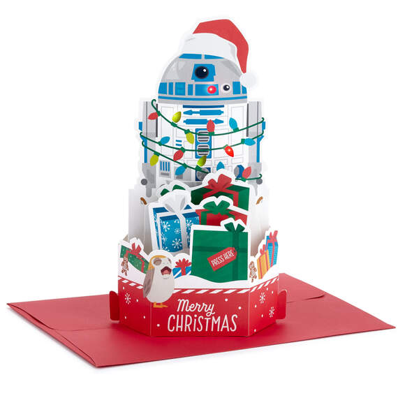 Star Wars™ R2-D2™ Musical Pop-Up Christmas Card With Light, , large image number 1