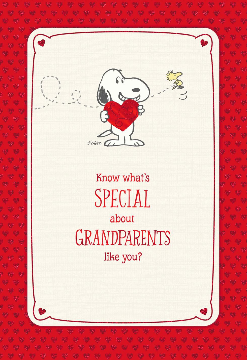 Peanuts® Special Grandparents Valentine's Day Card