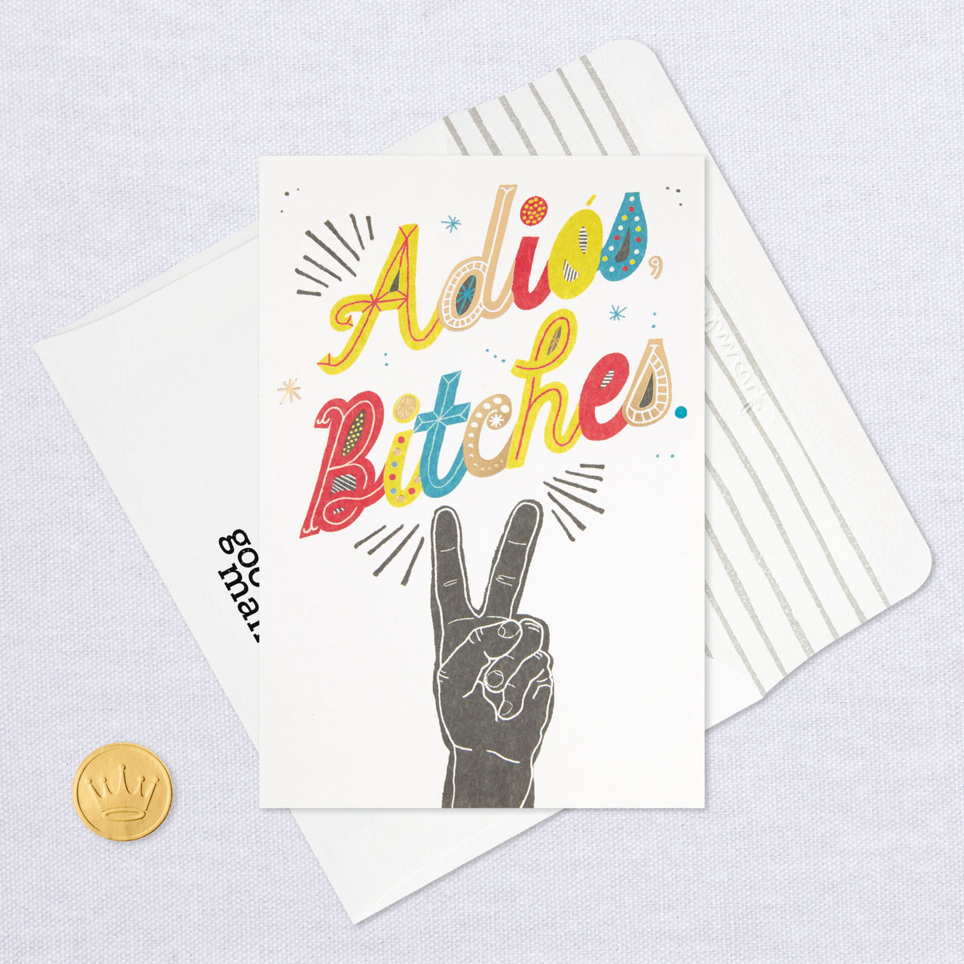 Peace Sign Adios Bitches Graduation Card Greeting Cards Hallmark You can make all your expenses up to 350 tl. peace sign adios bitches graduation card