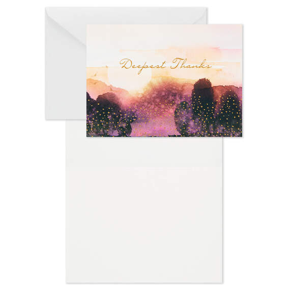 Watercolor Landscape Scenes Blank Sympathy Thank-You Notes, Pack of 50, , large image number 4