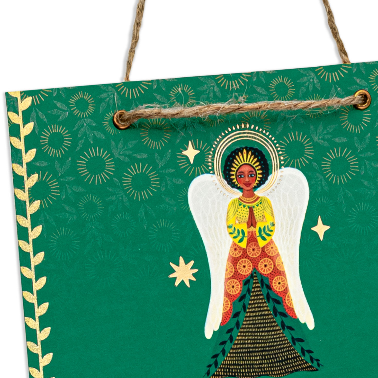 Angel Prayer Religious Christmas Card Card Front Detail image number 6