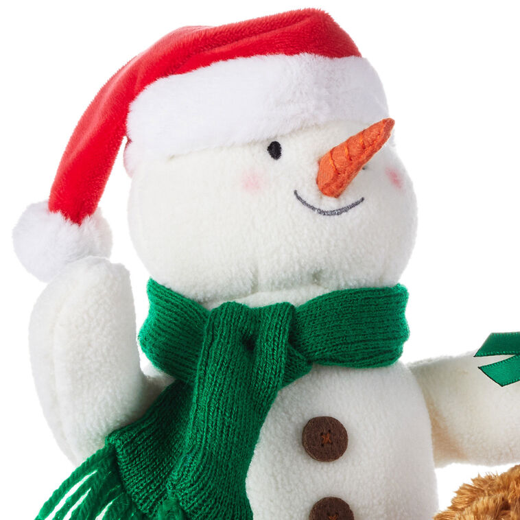 Wrapped in Joy Singing Snowman Plush With Motion, 10", , large image number 4