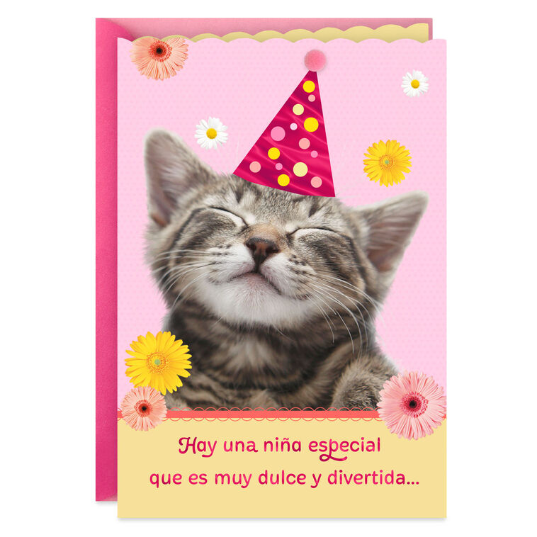 Sweet in Every Way Spanish-Language Birthday Card for Girl