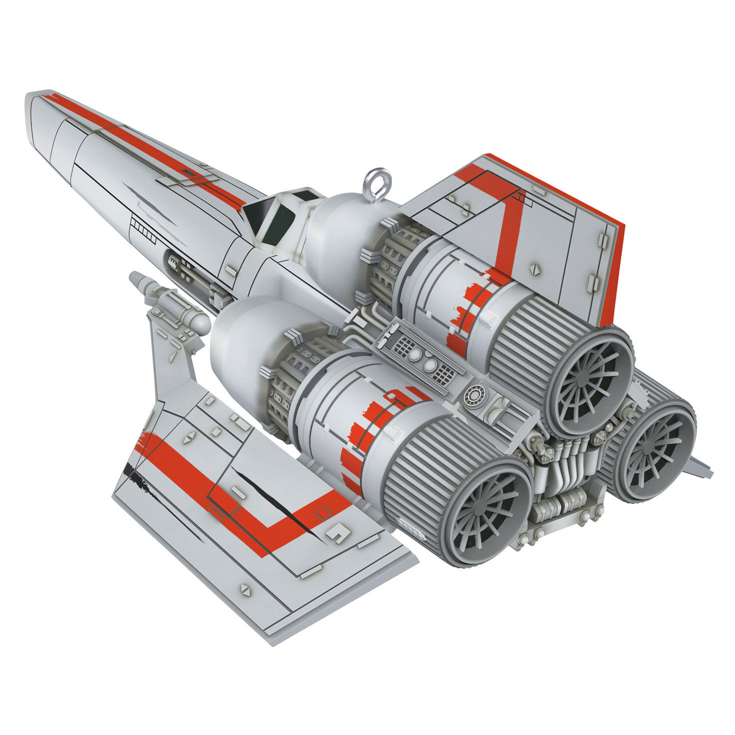 Battlestar Galactica Spaceship Keepsake Ornament Back image number 6