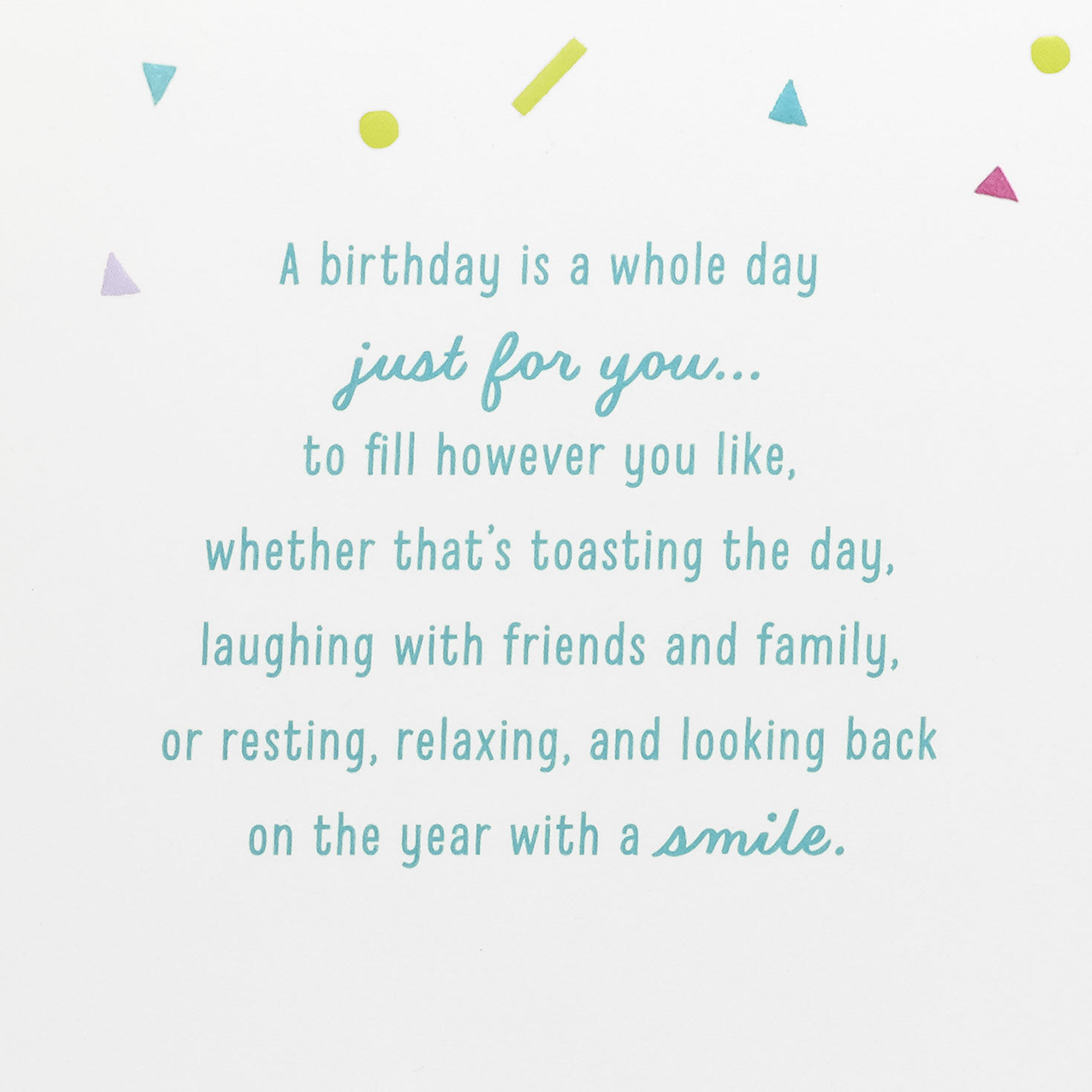 Balloons and Confetti Family Birthday Card for Her sentiment image number 2