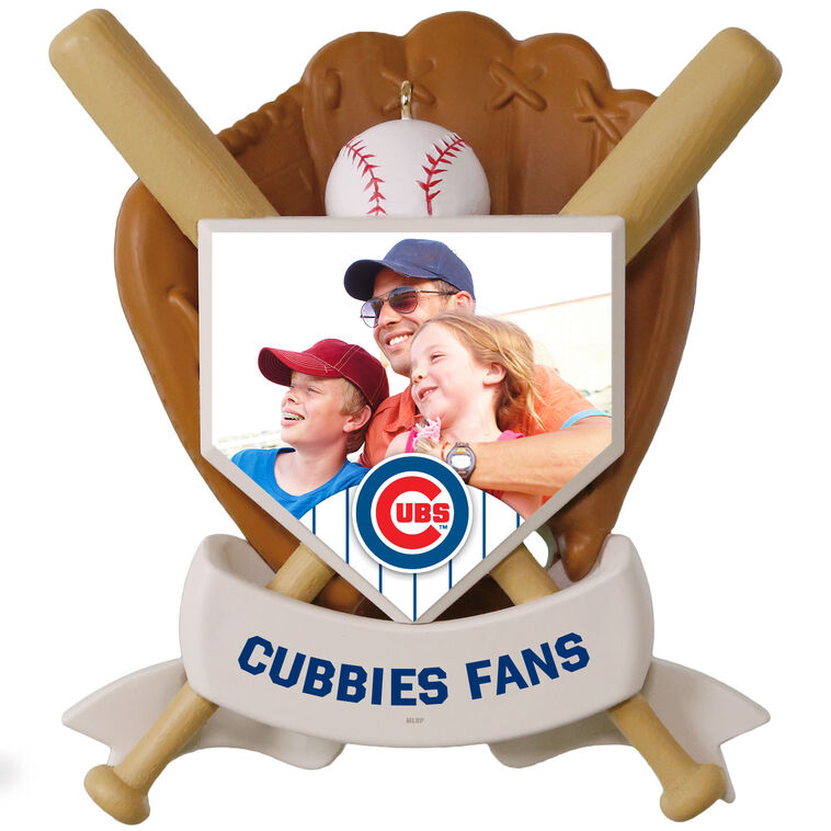 MLB Chicago Cubs™ Baseball Personalized Ornament, Custom Photo and Text