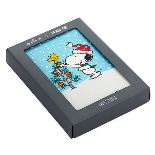 Peanuts® Snoopy With Woodstock Star Boxed Christmas Cards, Pack of 16, 