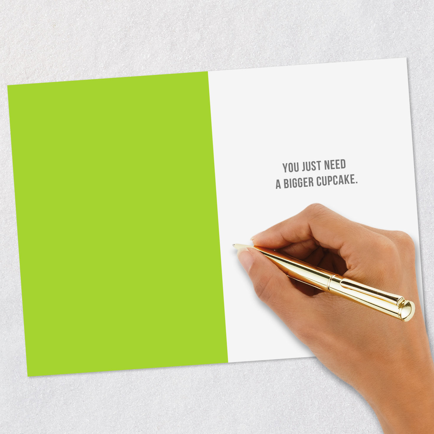 Cupcake Loaded With Candles Funny Birthday Card Signing card image number 6