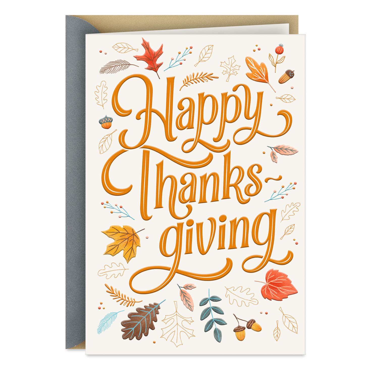 Happy, Cozy and Thankful Thanksgiving Card