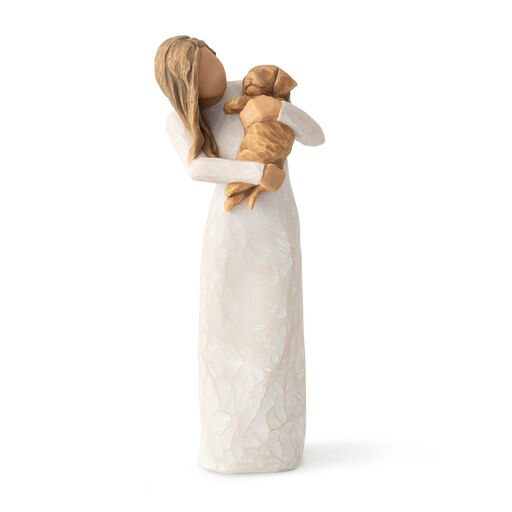 Willow Tree Adorable You Golden Dog Figurine, 7.5", 