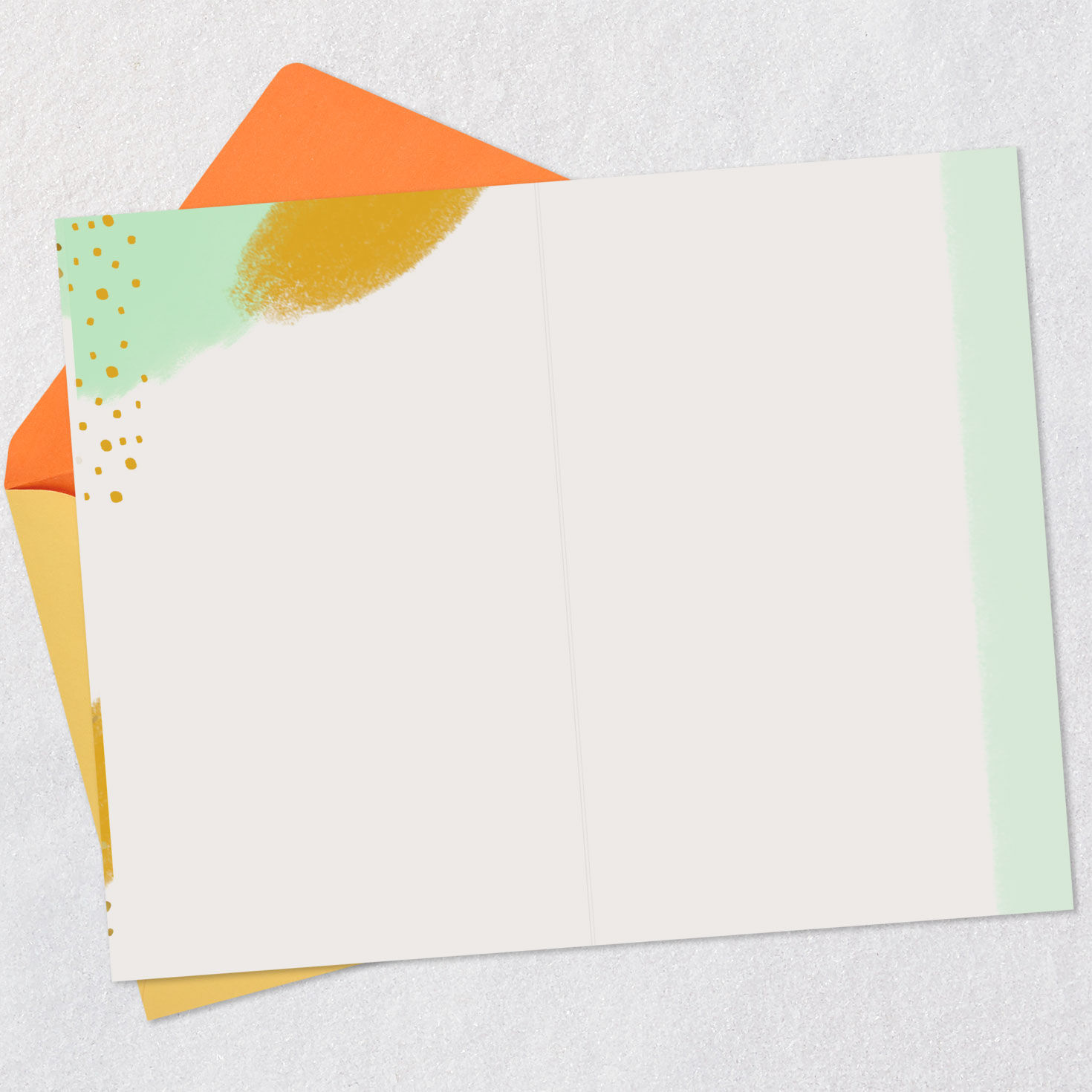 Abstract Art Blank Congratulations Card Open card with envelope image number 2