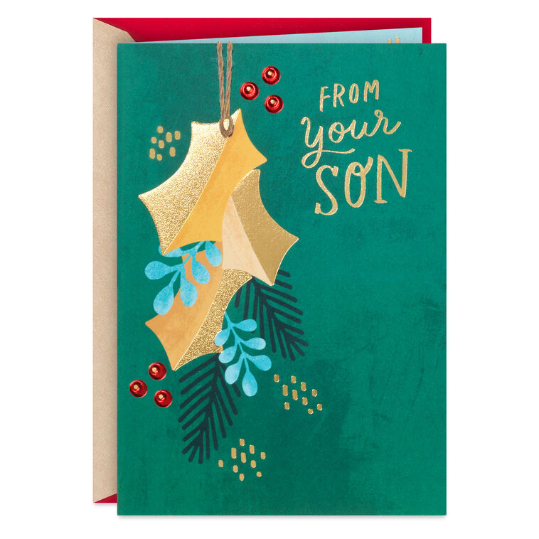 You'll Always Have My Gratitude and Love Christmas Card for Mom From Son
