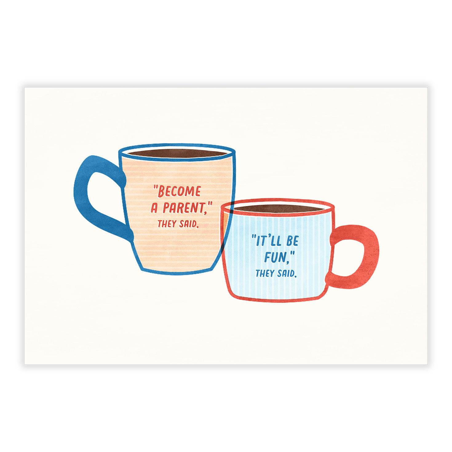 Coffee Mugs Funny Personalized Father's Day Card front image number 2