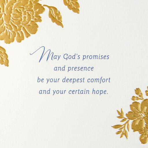 May God's Presence Comfort You Religious Sympathy Card, 