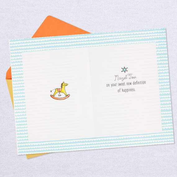 Mazel Tov on Your Little Blessing New Baby Card, , large image number 3