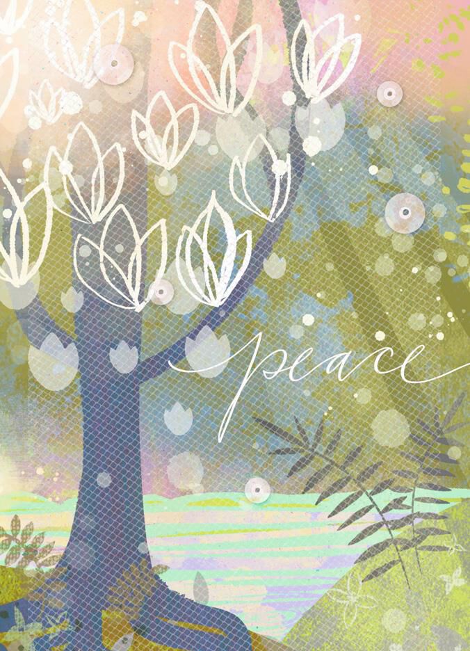 Peace Tree Blank Just Because Card