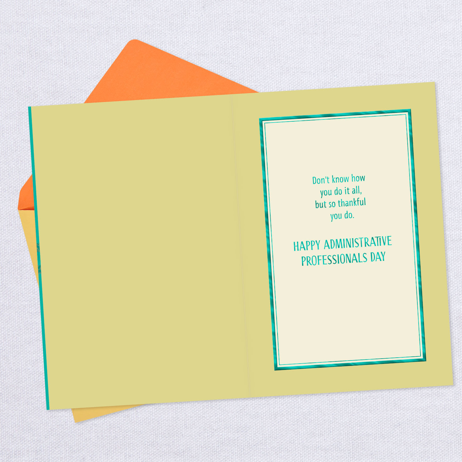 Thankful for All You Do Administrative Professionals Day Card, , large image number 3