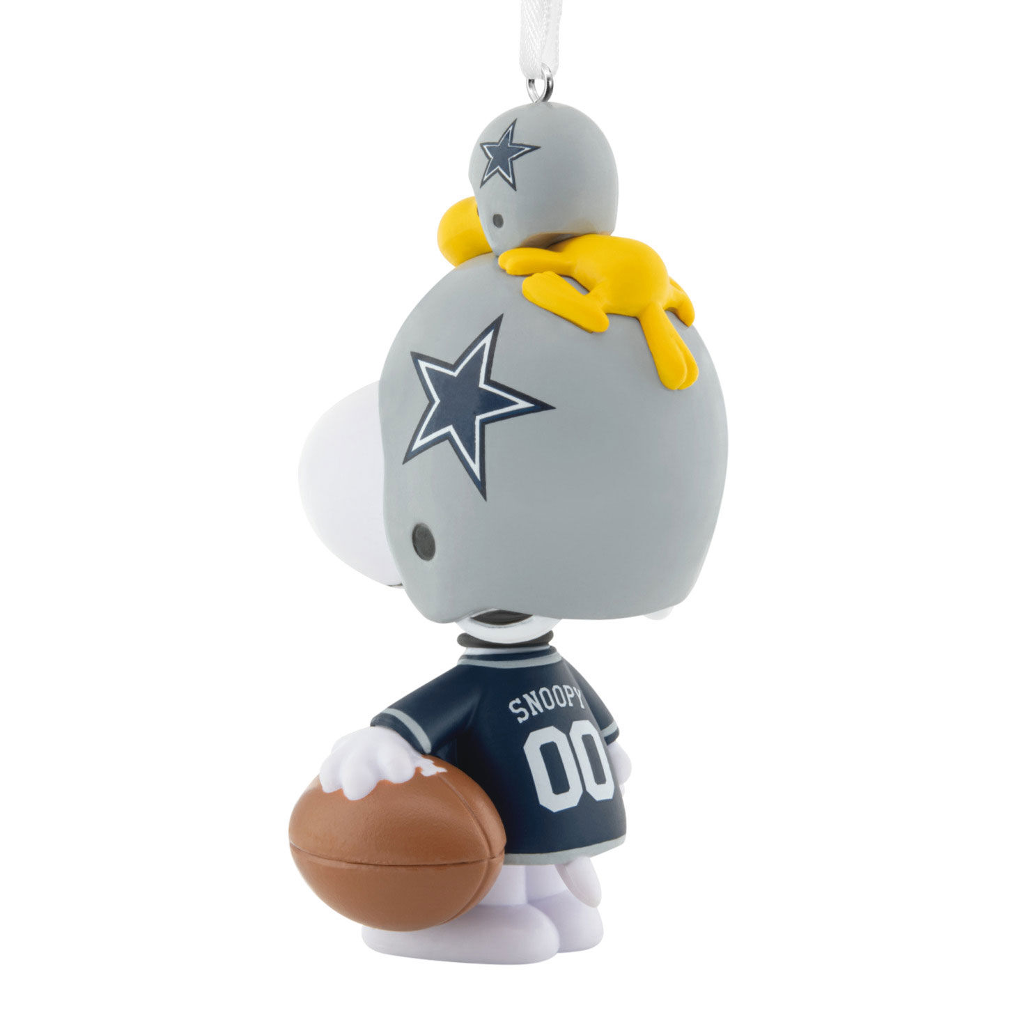 Snoopy Dallas Cowboys Christmas Ornament back image number 6