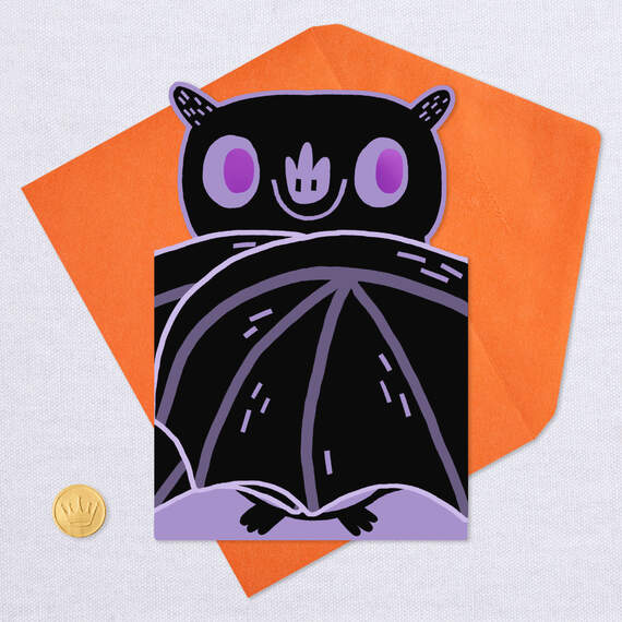 Bat Hug Halloween Card for Grandson, , large image number 6