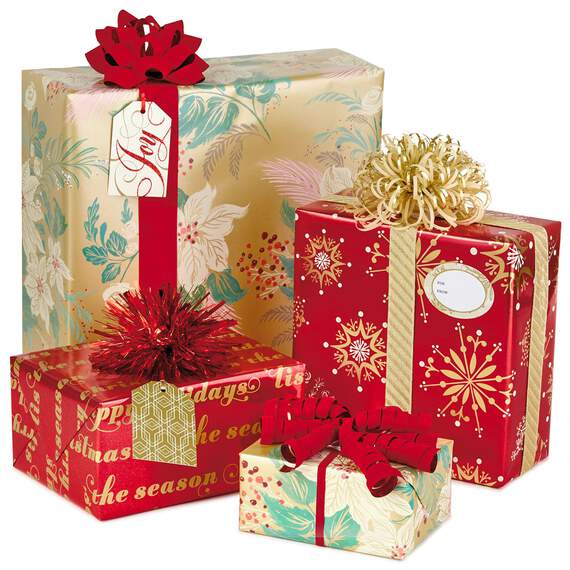 Golden Glimmer Gift Wrap Collection, , large image number 1