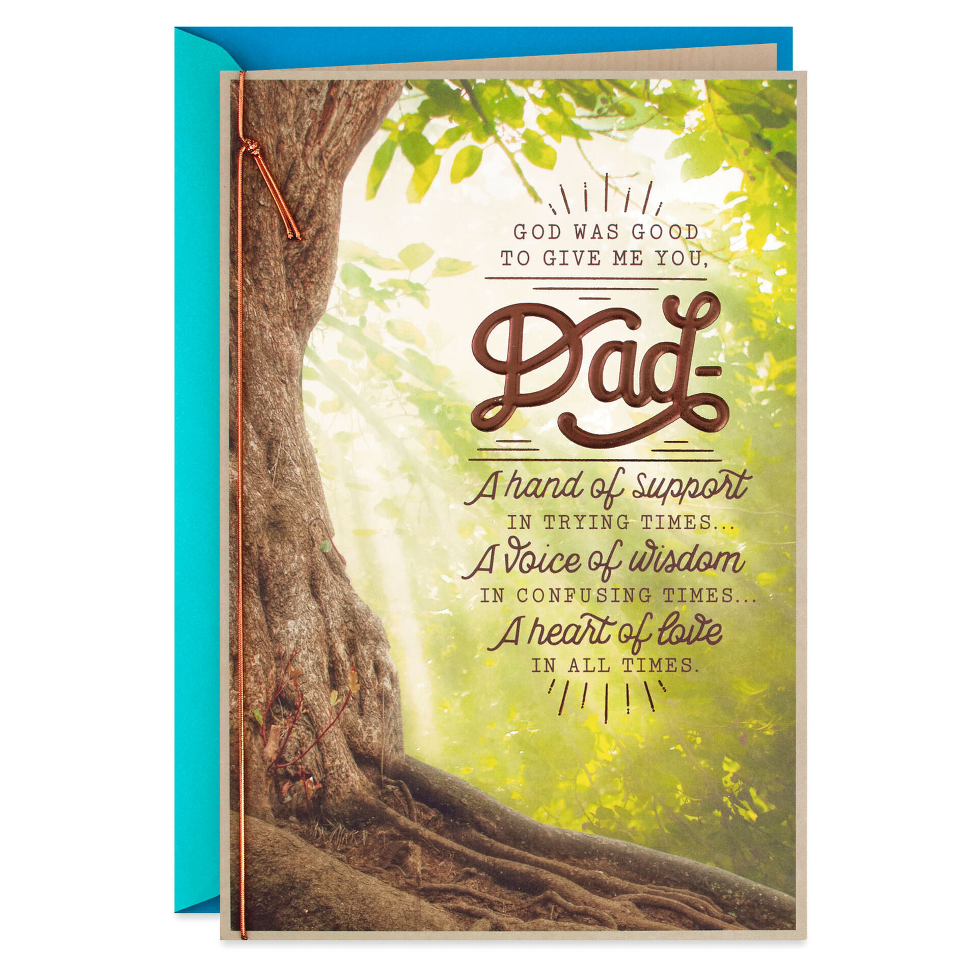God Was Good To Give Me You Father S Day Card Greeting Cards Hallmark