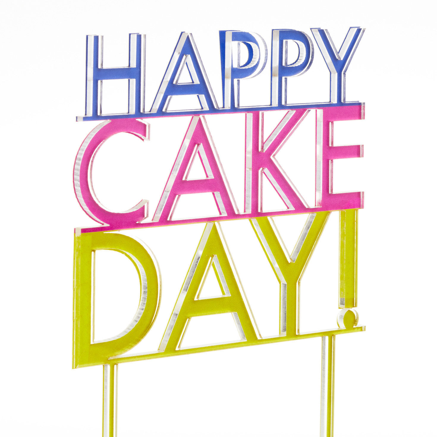 Cake Day Vibrant Lettering Birthday Cake Topper for only USD 5.99 | Hallmark