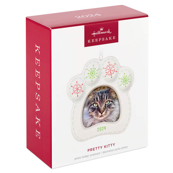 Pretty Kitty 2024 Porcelain Photo Frame Ornament, , large image number 7