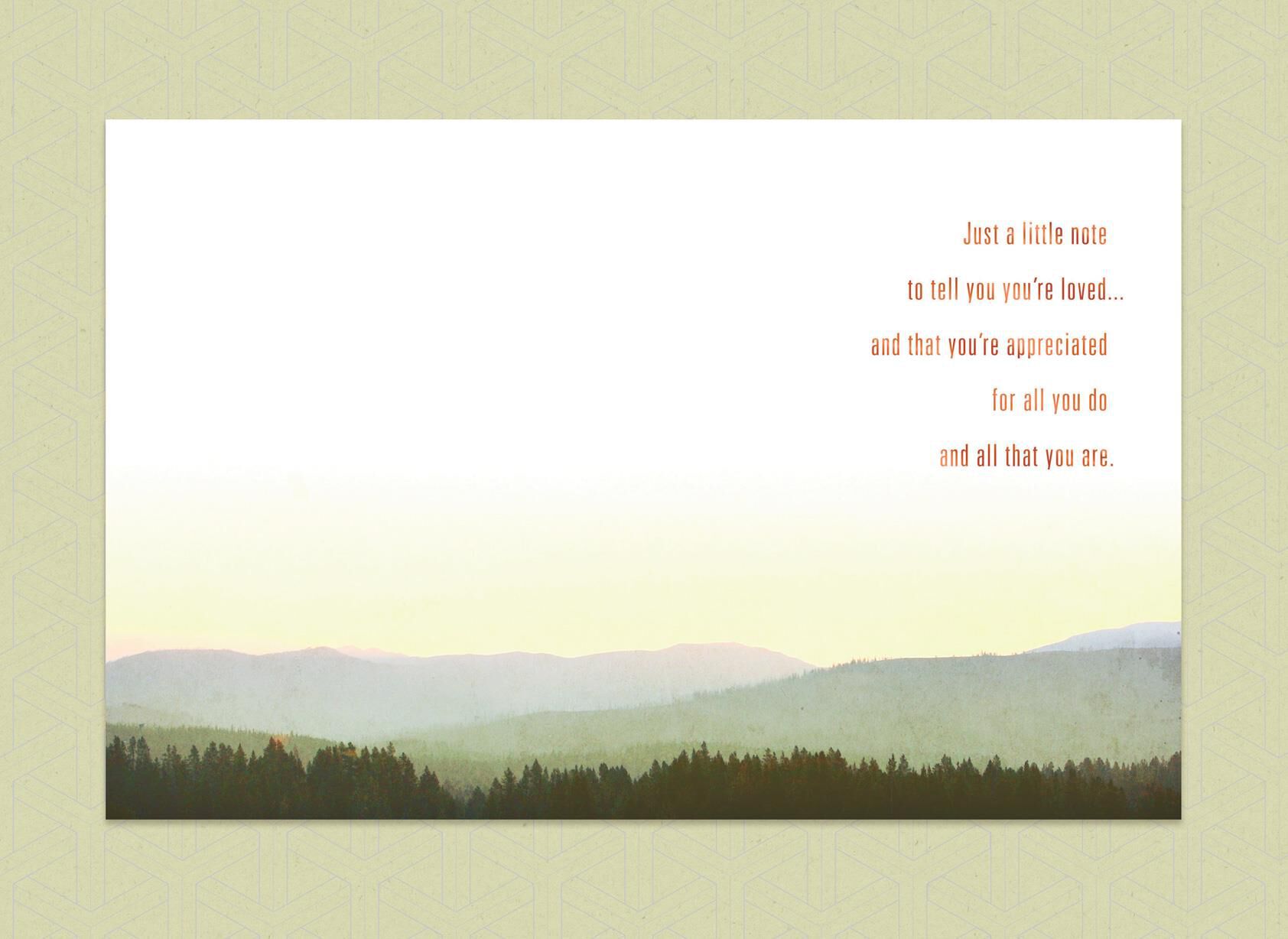 Mountain Stream Scenery Birthday Card for Dad