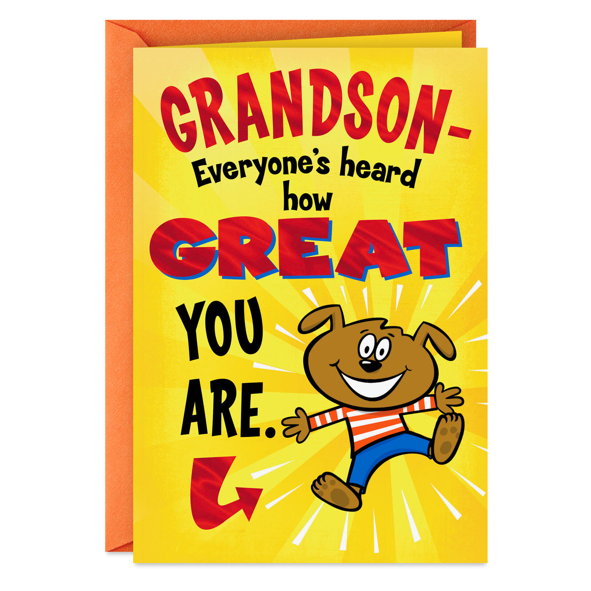 You're Awesome Birthday Card for Grandson Greeting Cards Hallmark