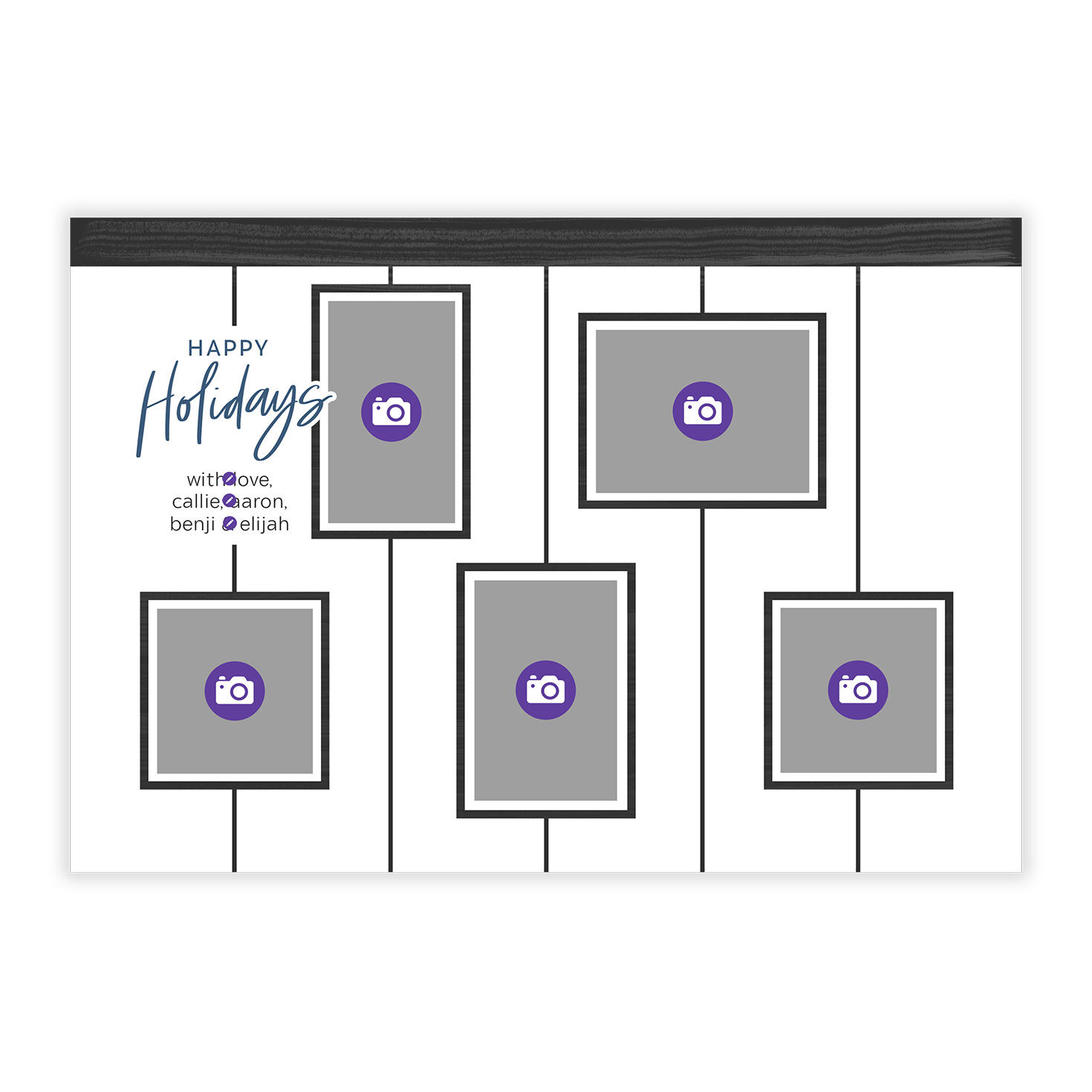 Family Gallery Flat Holiday Photo Card, , large image number 5