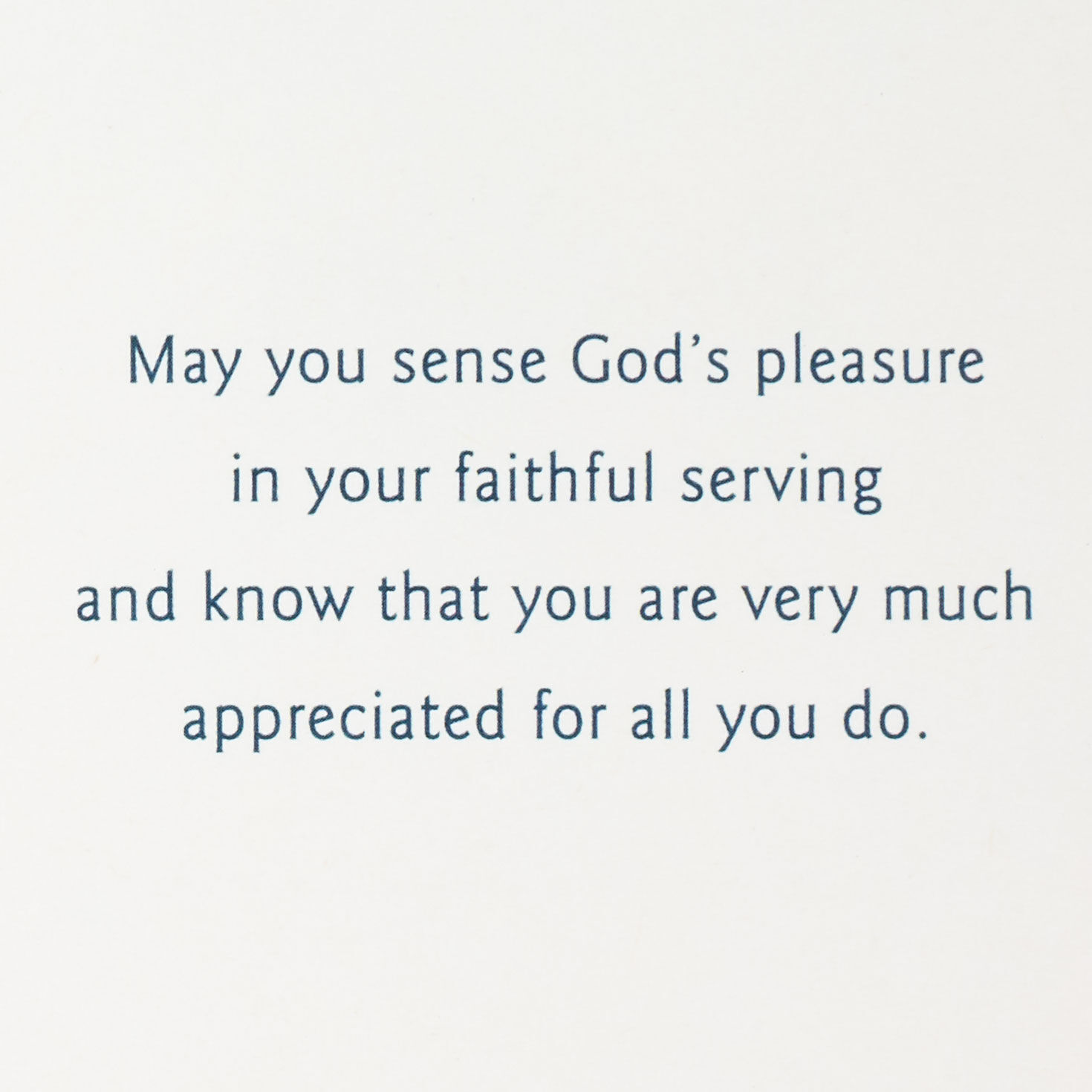 Candle and Cross Religious Pastor Appreciation Card Sentiment image number 3