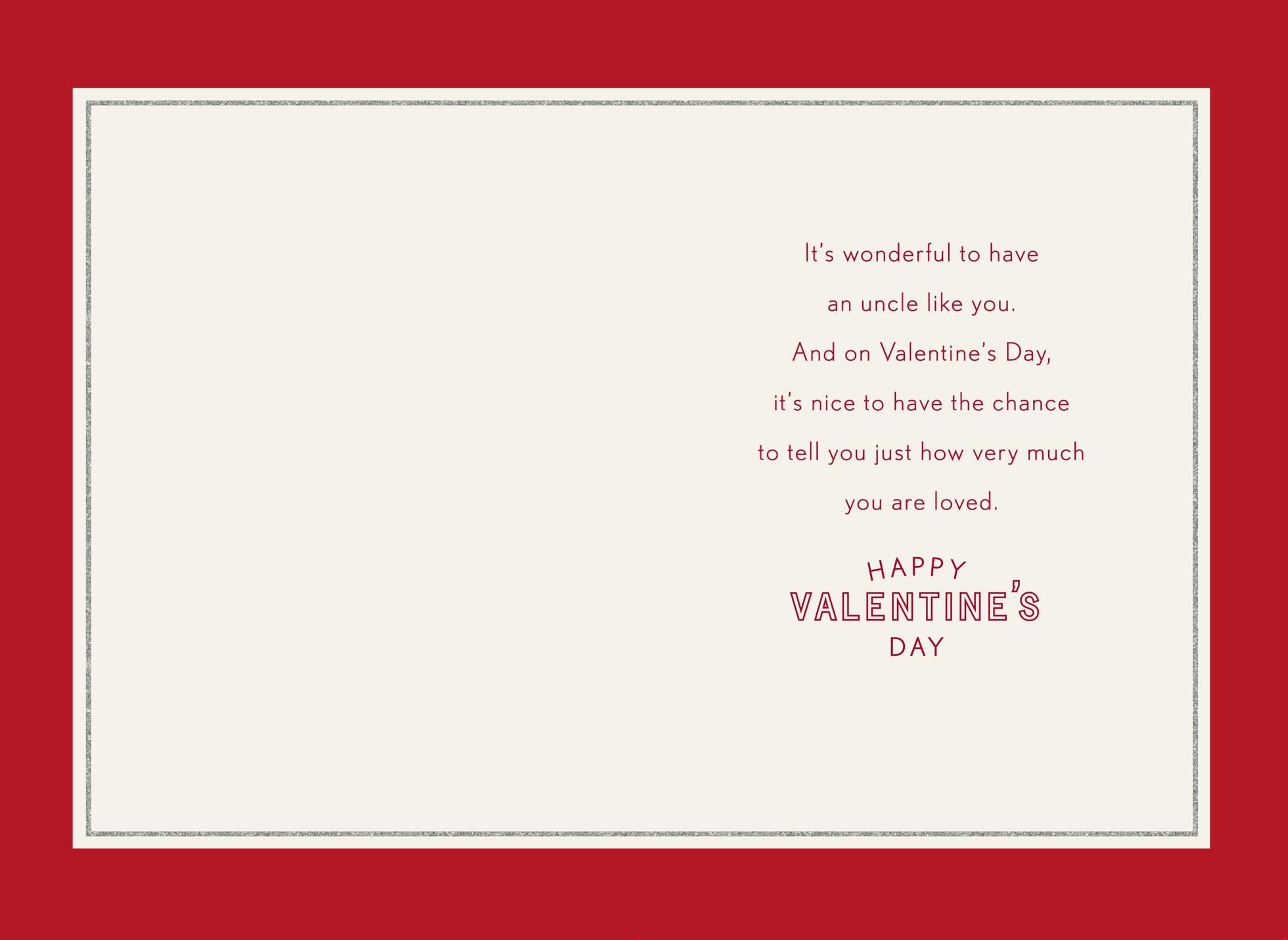 You Are Loved Valentine's Day Card for Uncle