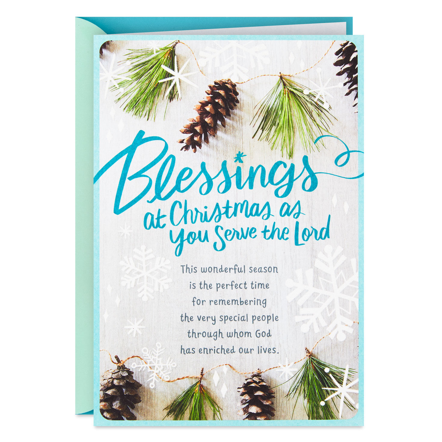Blessings as You Serve the Lord Religious Christmas Card for Clergy ...