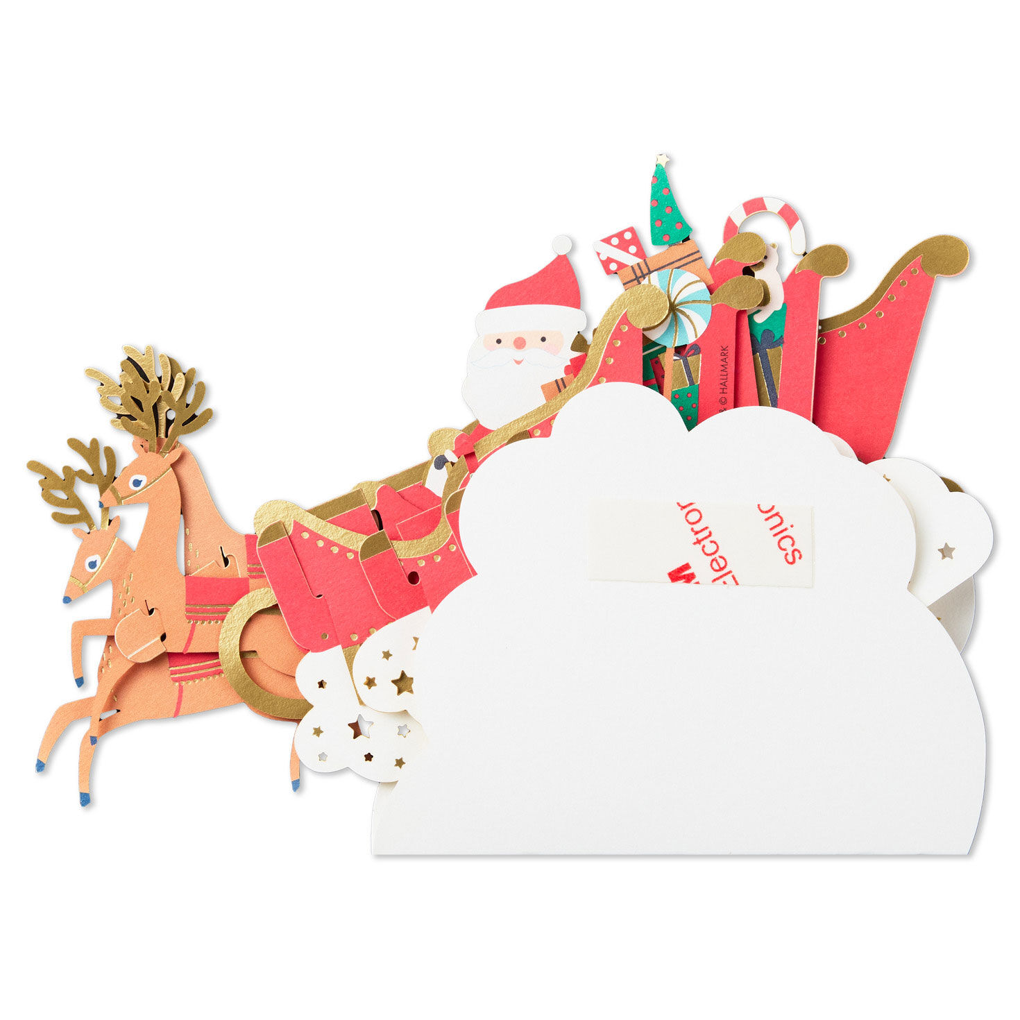 Santa's Sleigh Holiday Gift Wrap Accessory instructions image number 4