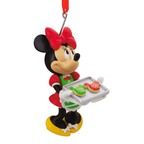 Minnie Baking Cookies Christmas Ornament front