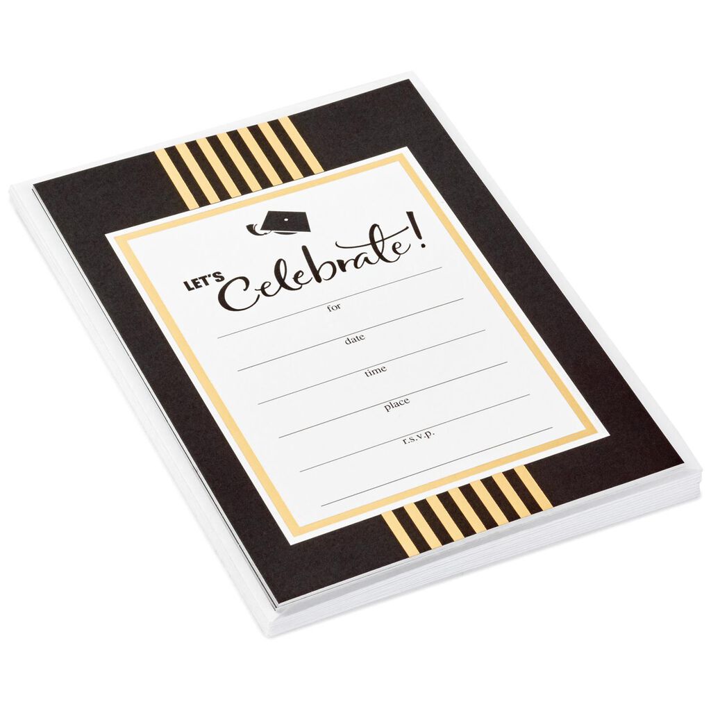 vertical gold stripes graduation